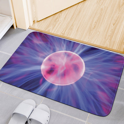 Purple Plasma Ball Print Indoor Door Mat