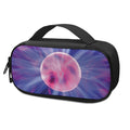 Purple Plasma Ball Print Portable Cooler Travel Case