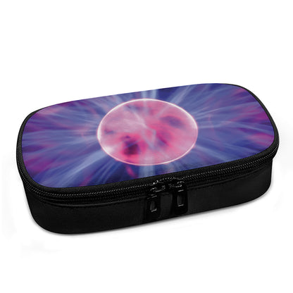 Purple Plasma Ball Print Insulin Cooler Travel Case