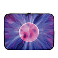 Purple Plasma Ball Print Laptop Sleeve