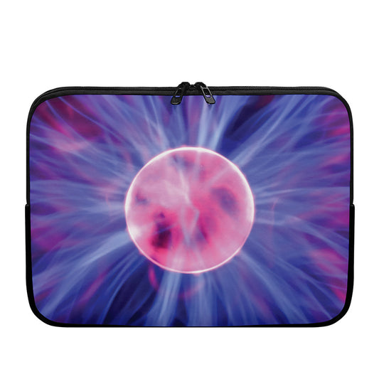 Purple Plasma Ball Print Laptop Sleeve