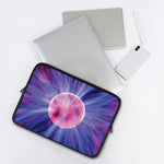Purple Plasma Ball Print Laptop Sleeve