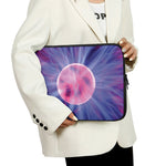 Purple Plasma Ball Print Laptop Sleeve