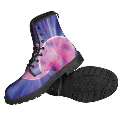 Purple Plasma Ball Print Backpack