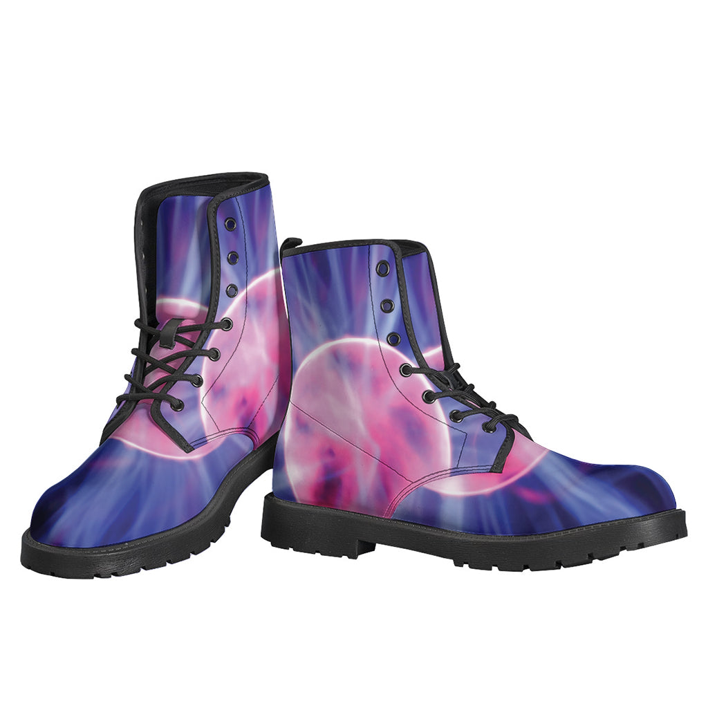 Purple Plasma Ball Print Backpack