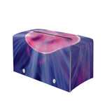 Purple Plasma Ball Print Leather Tissue Box Cover