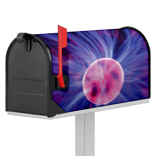 Purple Plasma Ball Print Mailbox Cover