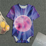 Purple Plasma Ball Print Men's Bodysuit