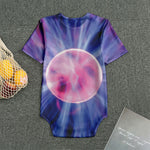 Purple Plasma Ball Print Men's Bodysuit