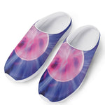 Purple Plasma Ball Print Mesh Casual Shoes