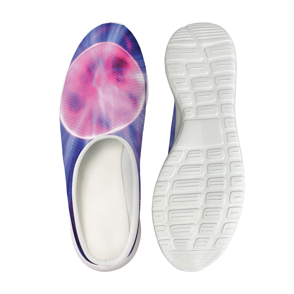 Purple Plasma Ball Print Mesh Casual Shoes