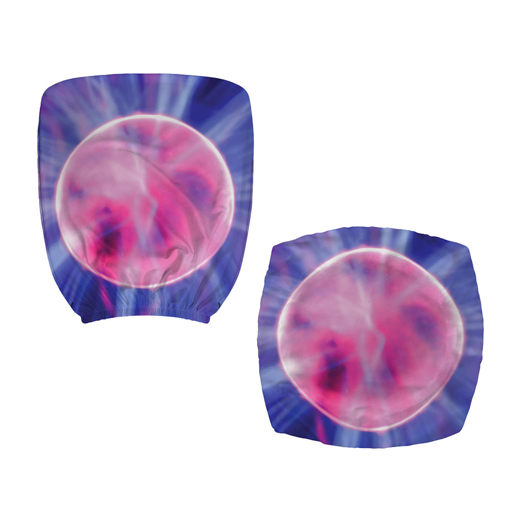 Purple Plasma Ball Print Office Chair Cover