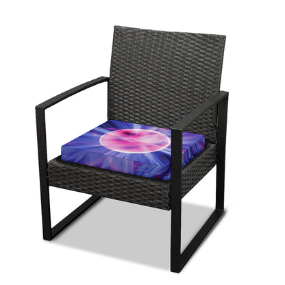 Purple Plasma Ball Print Outdoor Seat Cushion Cover