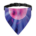 Purple Plasma Ball Print Over The Collar Dog Bandana