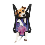 Purple Plasma Ball Print Pet Carrier Backpack