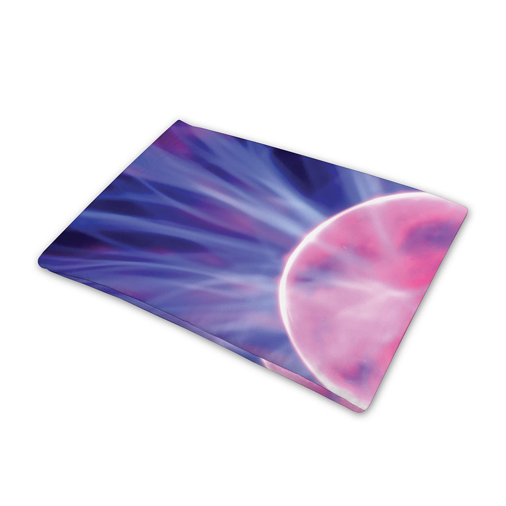 Purple Plasma Ball Print Pet Cooling Mat Cover