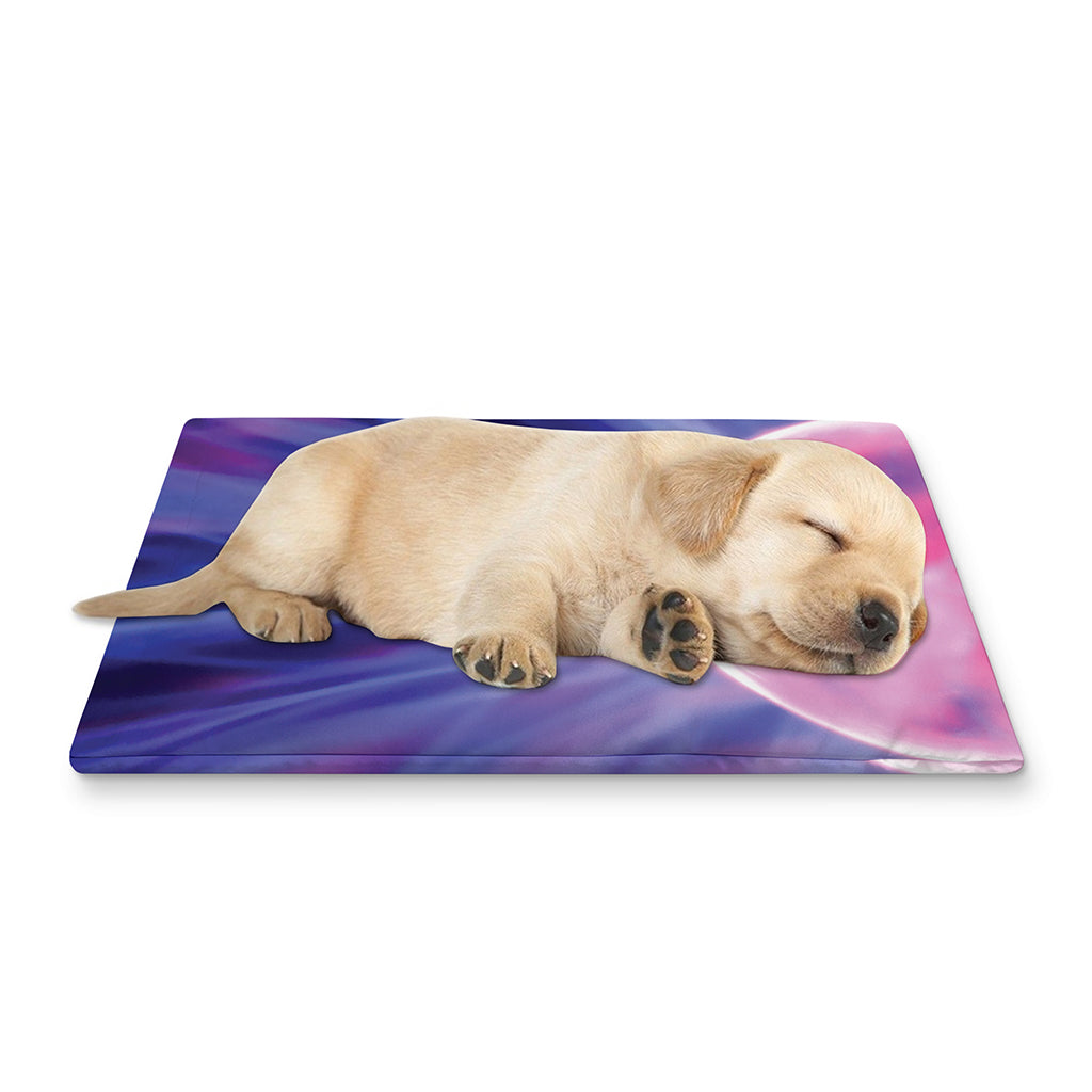 Purple Plasma Ball Print Pet Cooling Mat Cover