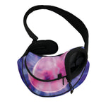 Purple Plasma Ball Print Pet Sling Carrier