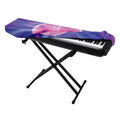 Purple Plasma Ball Print Piano Keyboard Cover