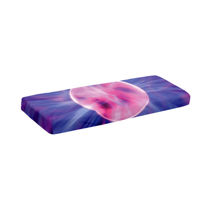 Purple Plasma Ball Print Piano Keyboard Cover