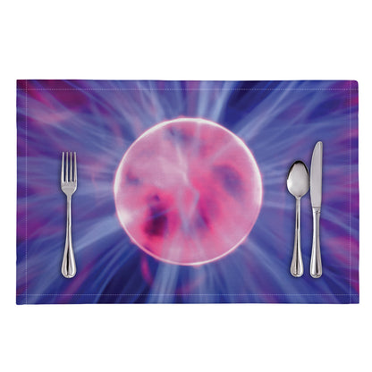 Purple Plasma Ball Print Placemat