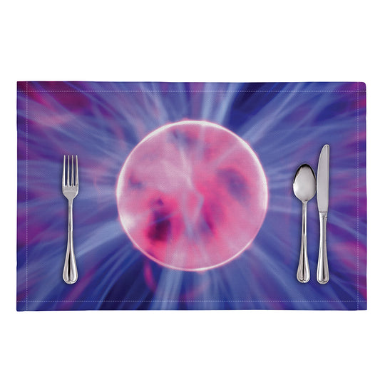 Purple Plasma Ball Print Placemat