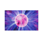 Purple Plasma Ball Print Polyester Flag