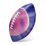 Purple Plasma Ball Print Rugby Ball