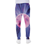 Purple Plasma Ball Print Scuba Joggers