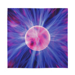 Purple Plasma Ball Print Silk Bandana