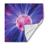 Purple Plasma Ball Print Silk Bandana