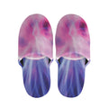 Purple Plasma Ball Print Slippers