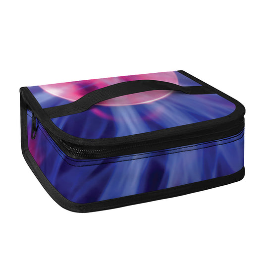 Purple Plasma Ball Print Small Lunch Bag