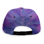 Purple Plasma Ball Print Snapback Cap