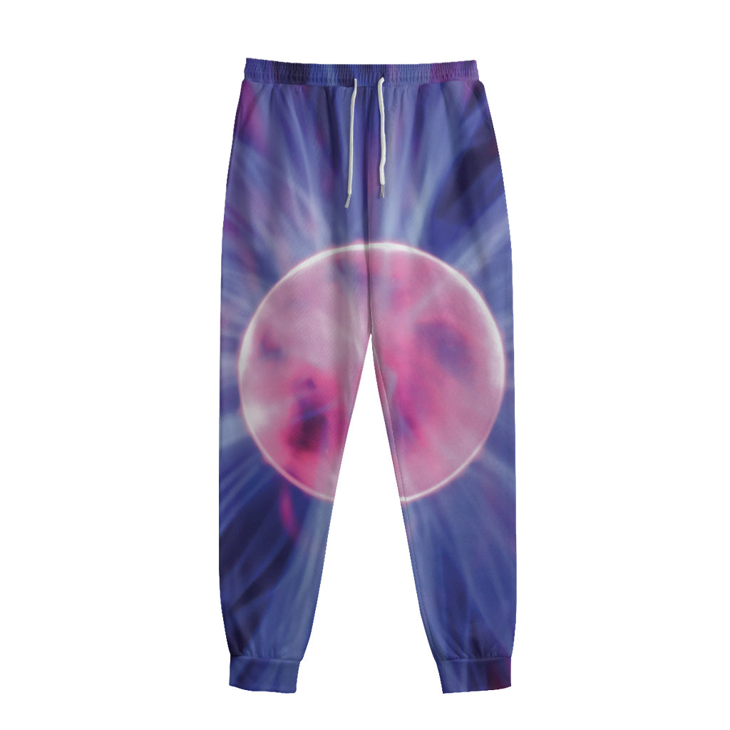 Purple Plasma Ball Print Sweatpants