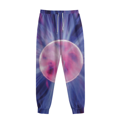 Purple Plasma Ball Print Sweatpants