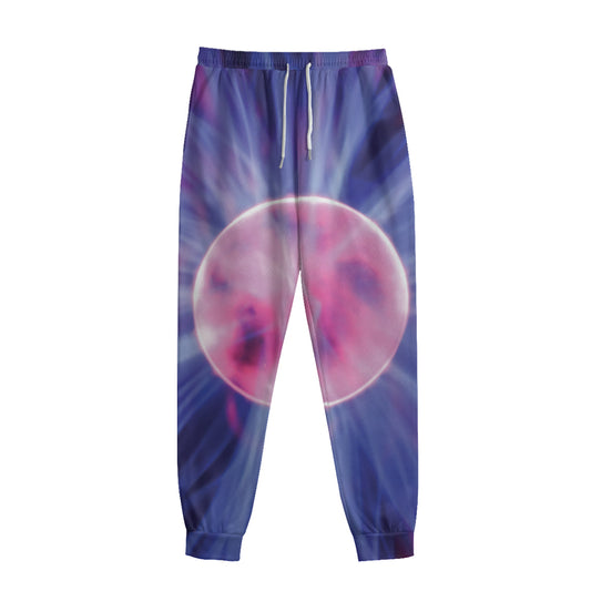 Purple Plasma Ball Print Sweatpants