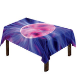 Purple Plasma Ball Print Tablecloth