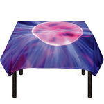 Purple Plasma Ball Print Tablecloth