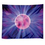 Purple Plasma Ball Print Tapestry