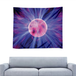 Purple Plasma Ball Print Tapestry