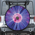 Purple Plasma Ball Print Tire Cover With Camera Hole