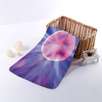 Purple Plasma Ball Print Towel