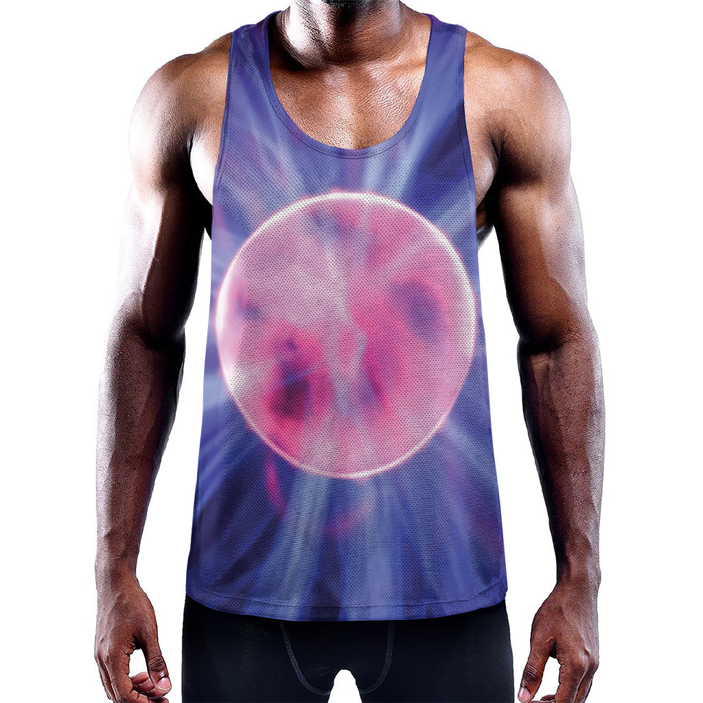Purple Plasma Ball Print Training Tank Top