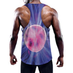 Purple Plasma Ball Print Training Tank Top