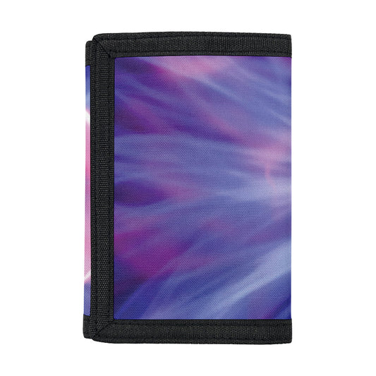 Purple Plasma Ball Print Trifold Wallet