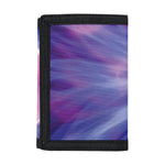 Purple Plasma Ball Print Trifold Wallet