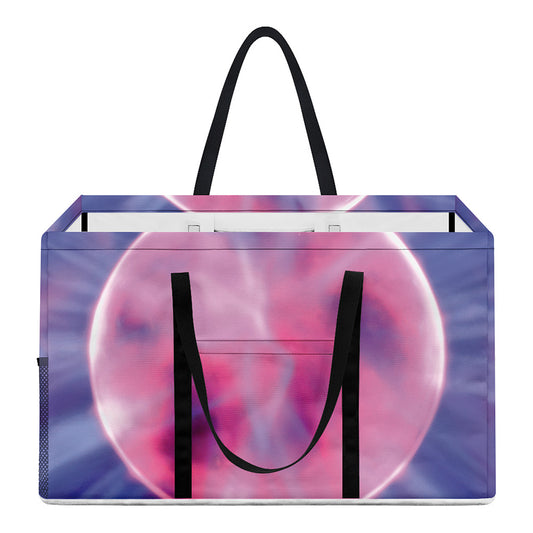 Purple Plasma Ball Print Utility Tote Bag
