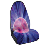 Purple Plasma Ball Print Waterproof Car Seat Cover
