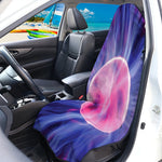 Purple Plasma Ball Print Waterproof Car Seat Cover